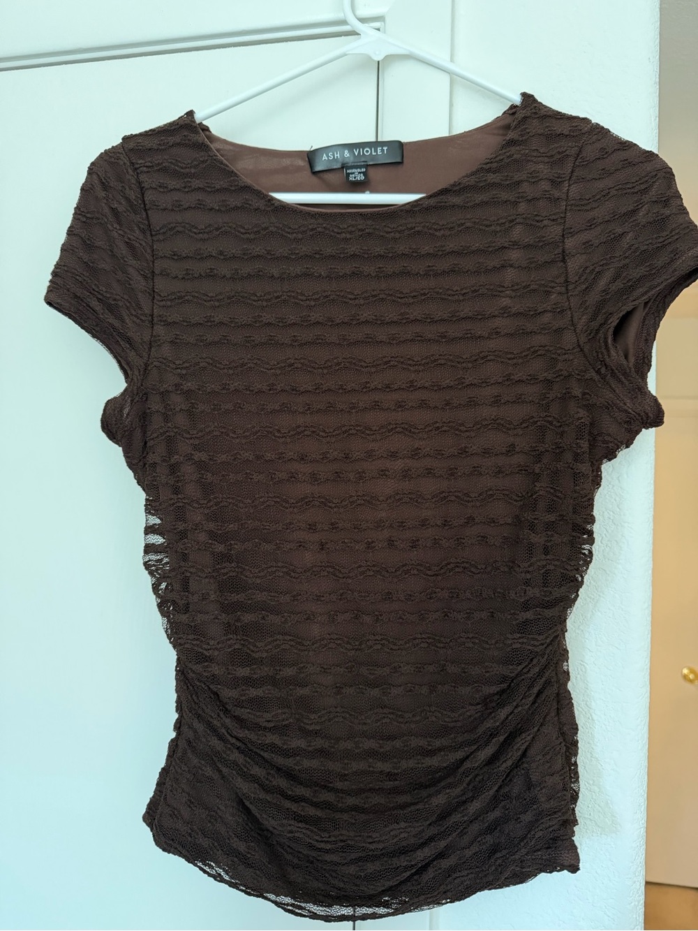 Brown Lace Top